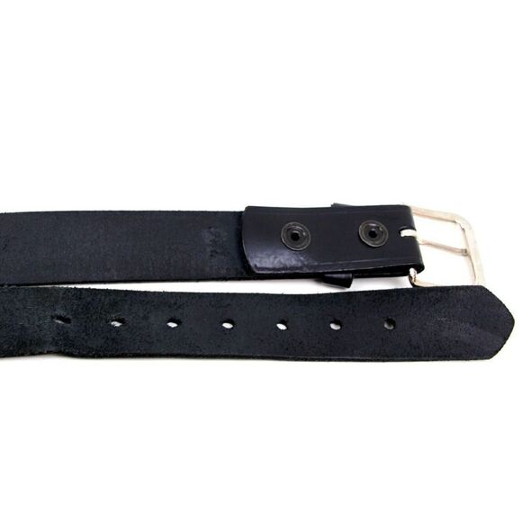 Boston BLACK GENUINE LEATHER 1 3/8"Wd CASUAL DRESS MEN'S BELT Sz 42 (P11 - Picture 11 of 11